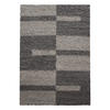 TEPPICH Hochflor Shaggy Karo Design Polypropylen Wohnzimmer Taupe Rechteckig 140x200 - Taupe, Textil (140/200cm) - KADIMA DESIGN