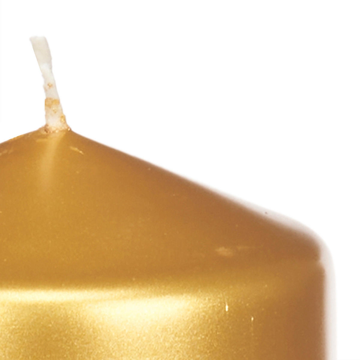 KERZE Zylinder Lunar Ø 7 cm - Goldfarben, Paraffin (7/20/7cm)