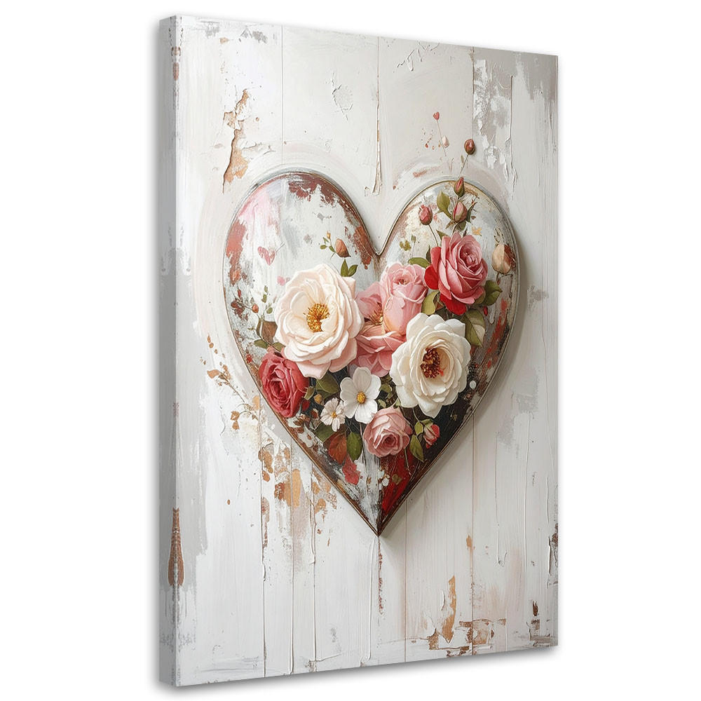 LEINWANDBILD Liebe 80x120cm - Beige, Textil (80/120cm) - Feeby