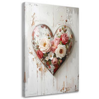 LEINWANDBILD Liebe 80x120cm - Beige, Textil (80/120cm) - Feeby