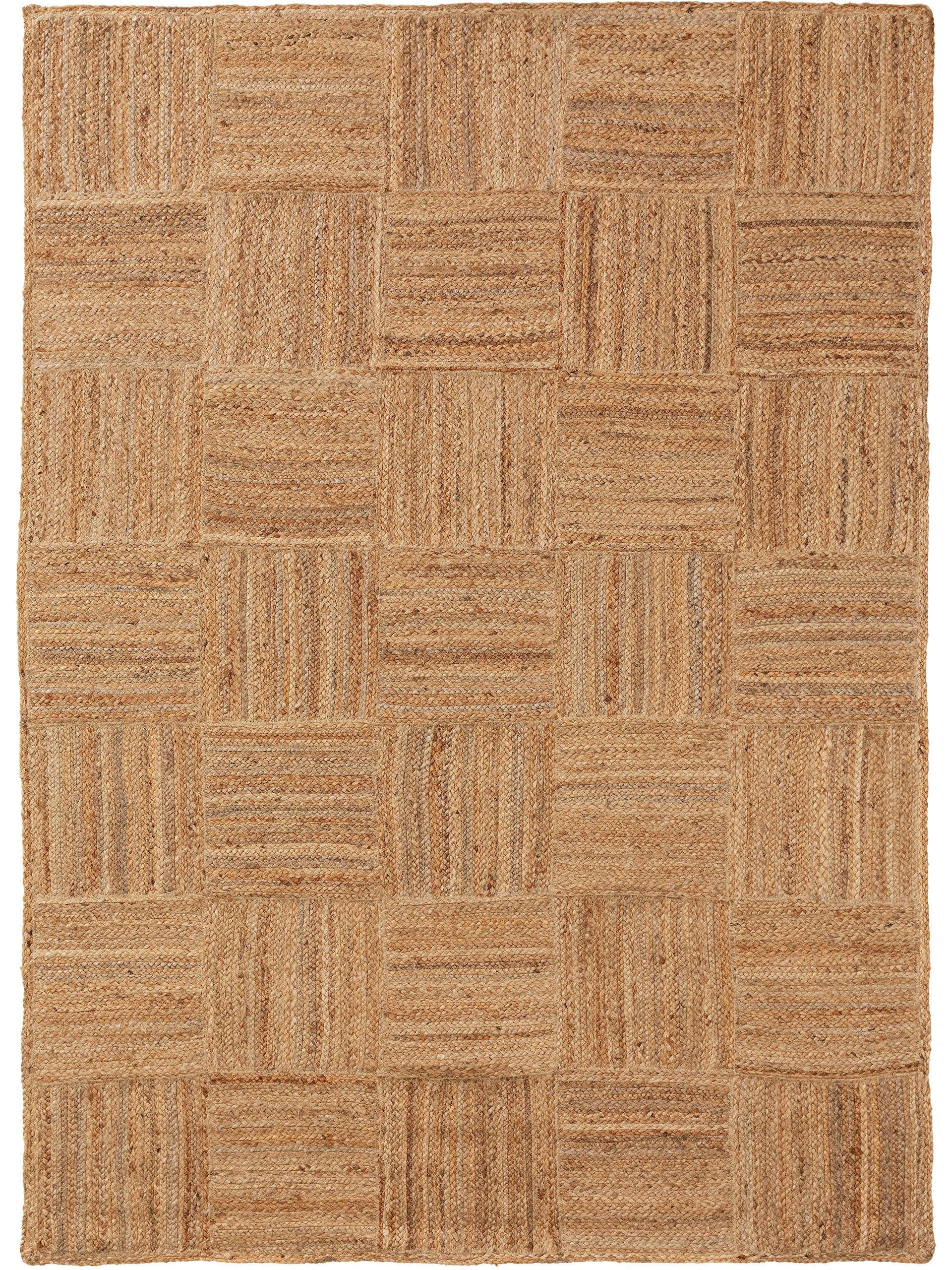 JUTETEPPICH Jutta Hellbraun 60x100 cm - Hellbraun, Textil (60/100cm) - benuta Pure