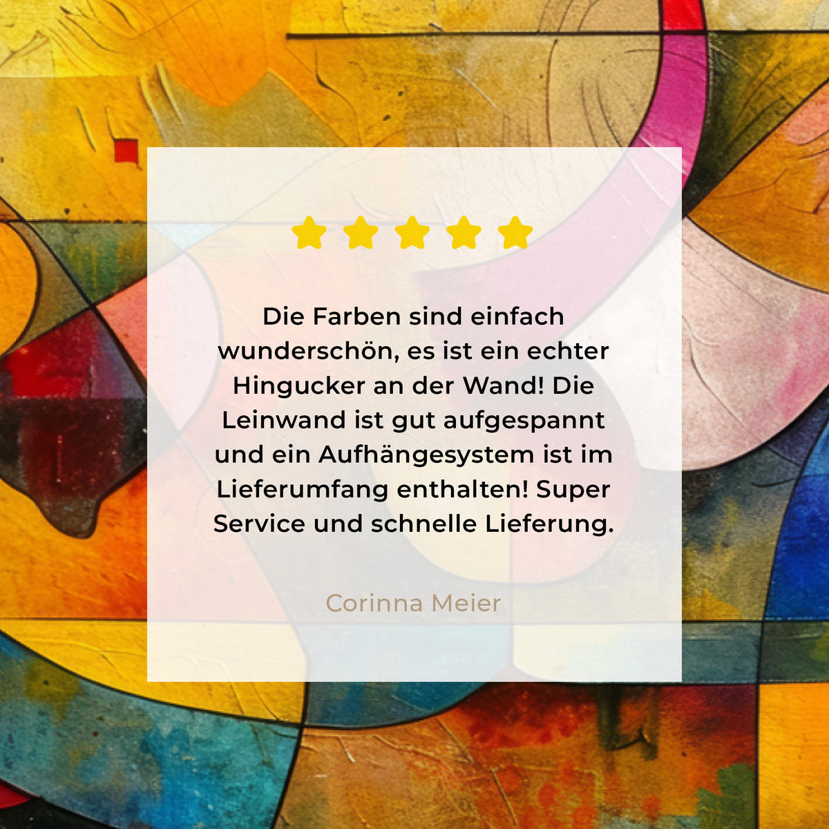 LEINWANDBILD Kunst - Abstrakt - Modern Groß 140x90 cm - Gelb, Textil (140/90cm) - MuchoWow