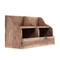 WANDREGAL Storage 40 Mahagoni Massivholz, 2 Fächer naturfarben - Naturfarben, Holz (40/25/20cm) - DESIGN DELIGHTS