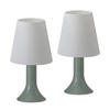 TISCHLEUCHTE HYPH 24.5/13/9 cm（2er-set） - Grün, Metall (9/24.5/13cm) - ZMH