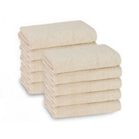 HANDTÜCHER, 10er-Set, 50x100 cm, 100% Baumwolle, Braun - Creme, Textil (50/100cm) - Zollner
