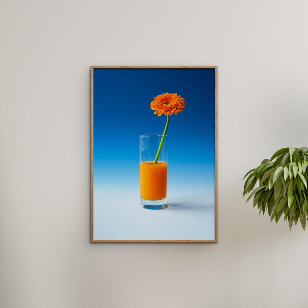 POSTER Supermercat - Suck it up - Blau, Papier (70/100/0.1cm) - Poster&Frame