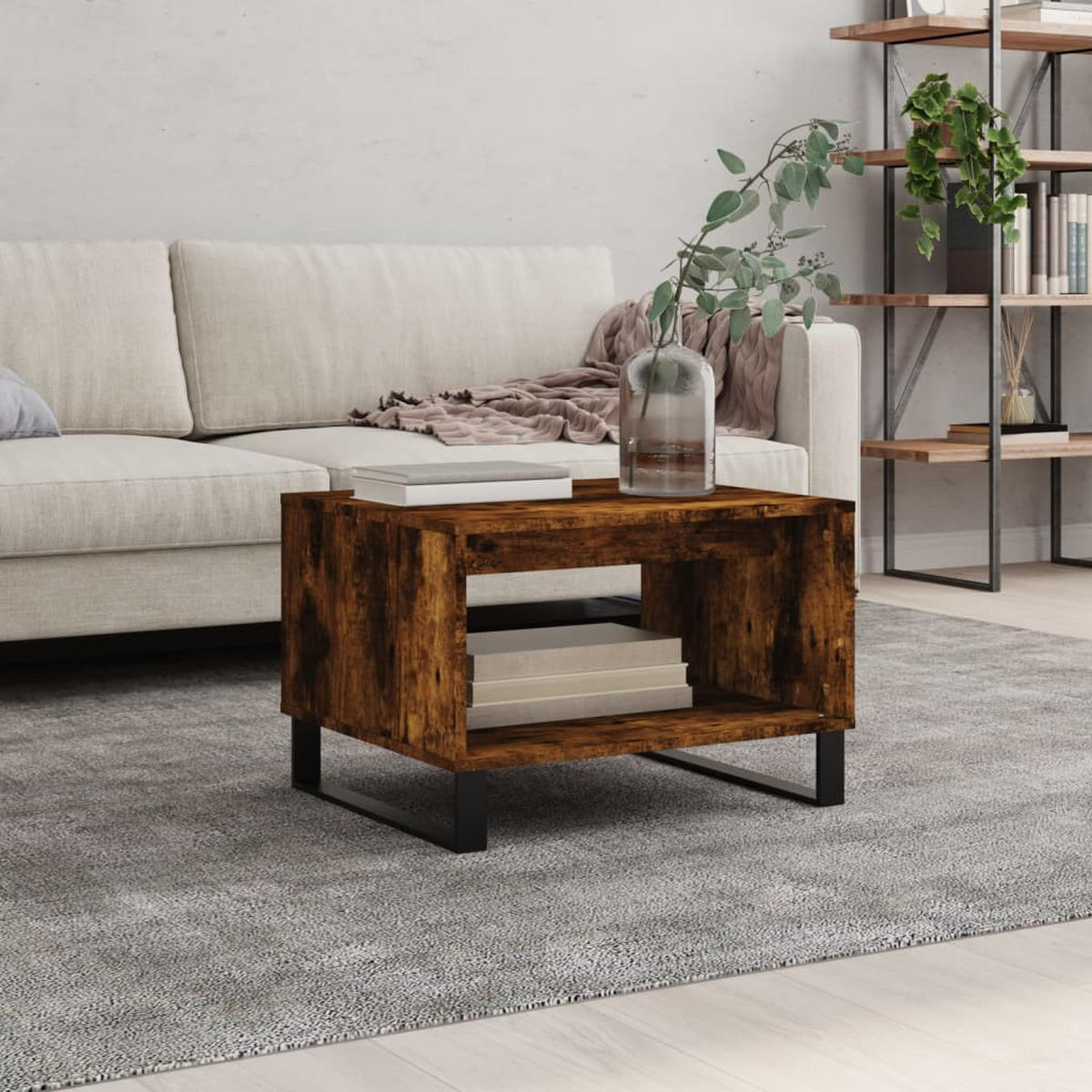 COUCHTISCH Räuchereiche 60x50x40 cm Holzwerkstoff - Braun, Holzwerkstoff (60/50/40cm) - furnicato