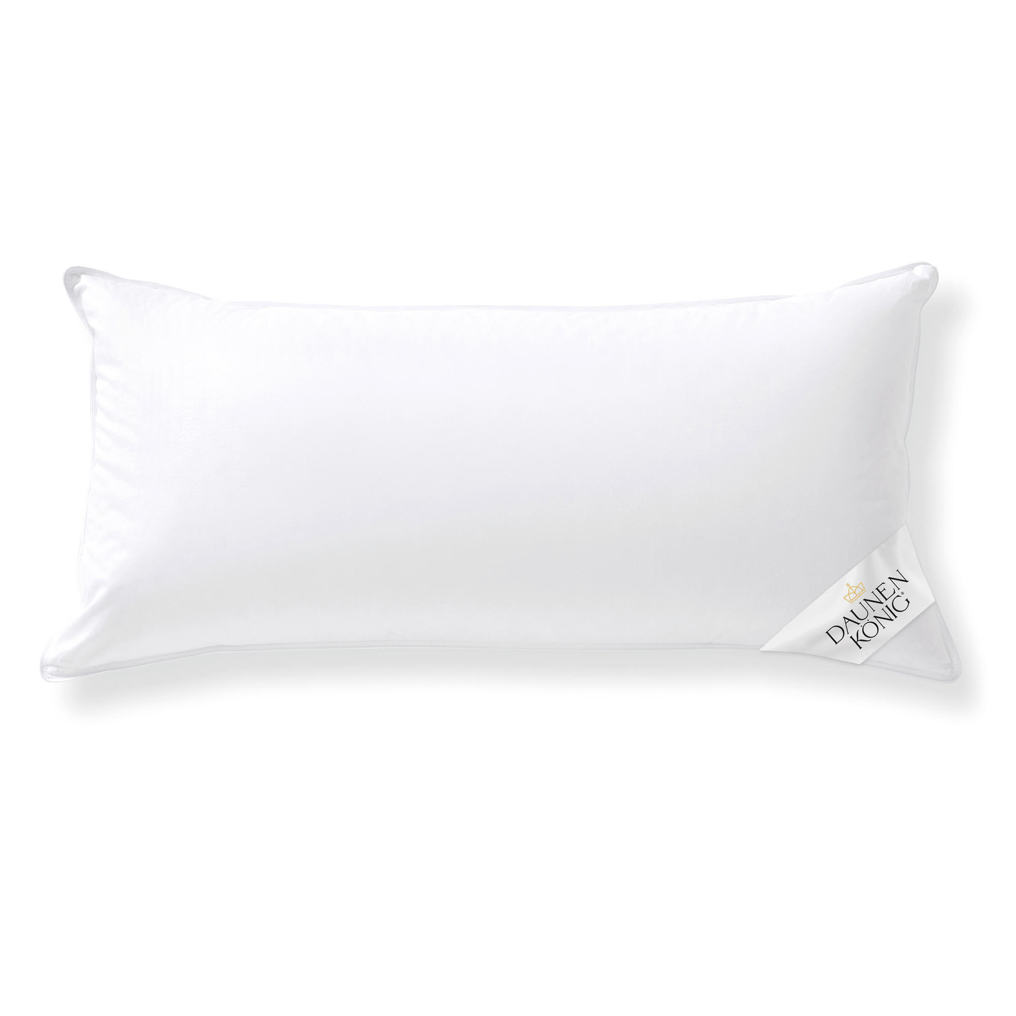 DAUNENKOPFKISSEN ROYAL Gänsedaunen medium - Weiß, Naturmaterialien/Textil (40/80cm) - Daunenkönig