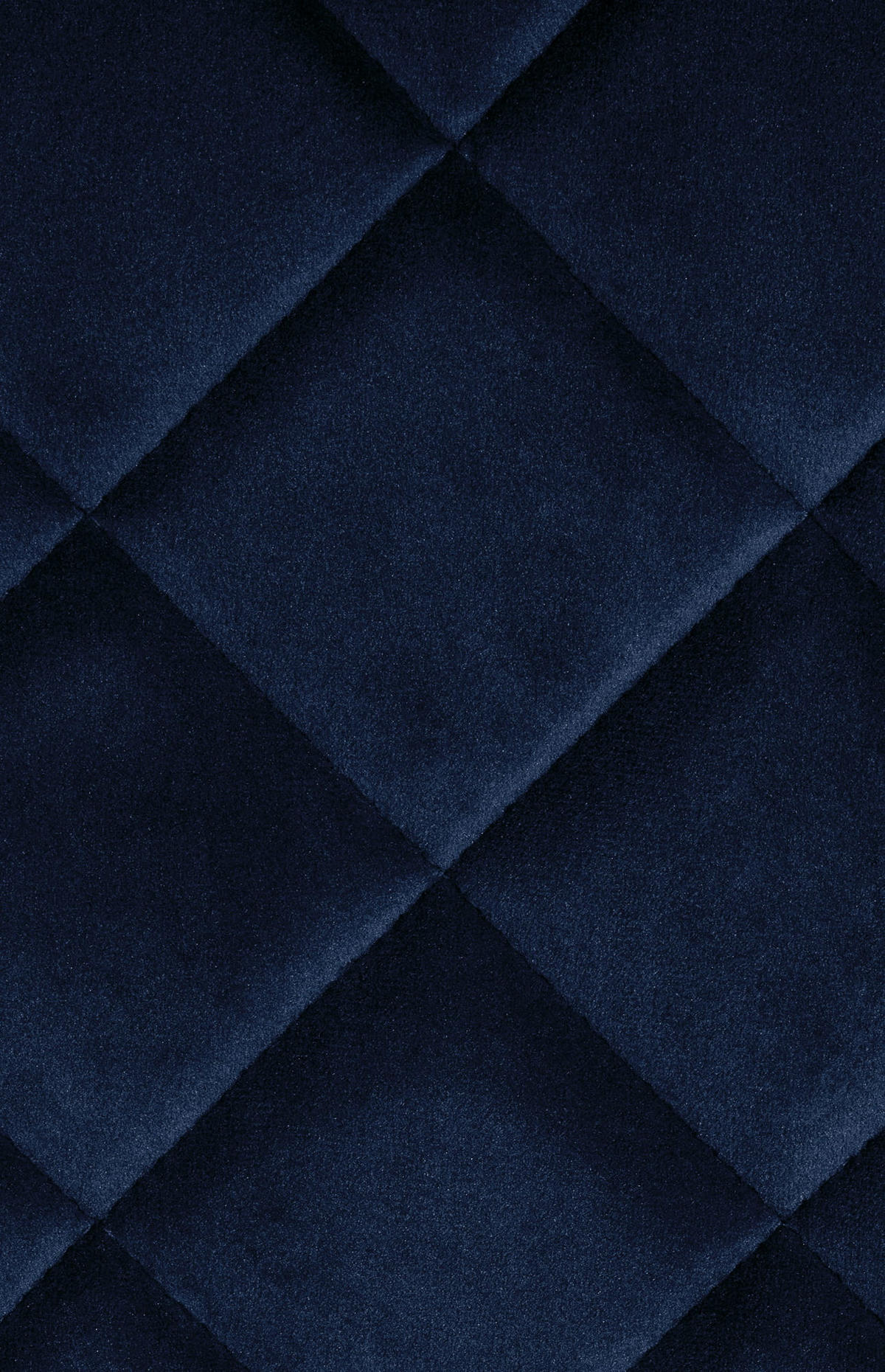 STUHL Samt Blau - Blau/Schwarz, Textil/Metall (53/82/60cm) - CLP