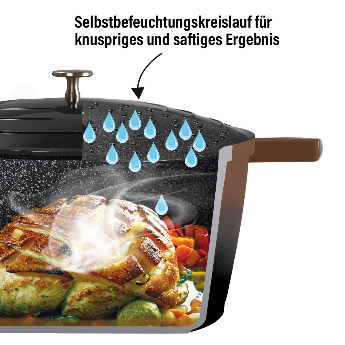 GOURMET BRÄTER - Roségold, Metall (32cm) - Stoneline