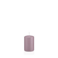 STUMPENKERZEN Mauve Lila Ø 48 x 80 mm, 24 Stück - Mauve, Paraffin (5/8cm) - Wiedemann Kerzen