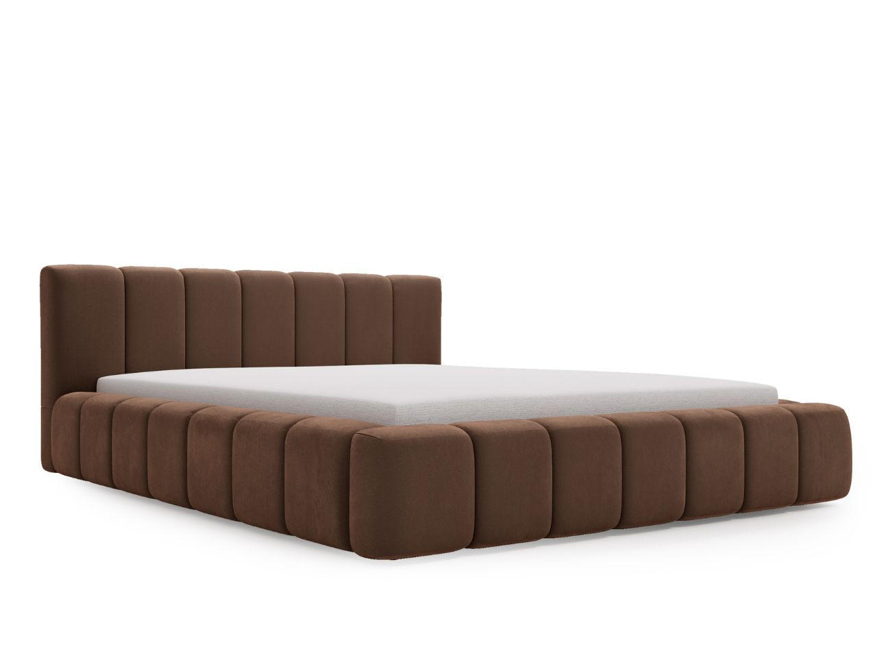 POLSTERBETT Orio 160x200 Braun - Braun, Textil (160/200cm) - Graingold