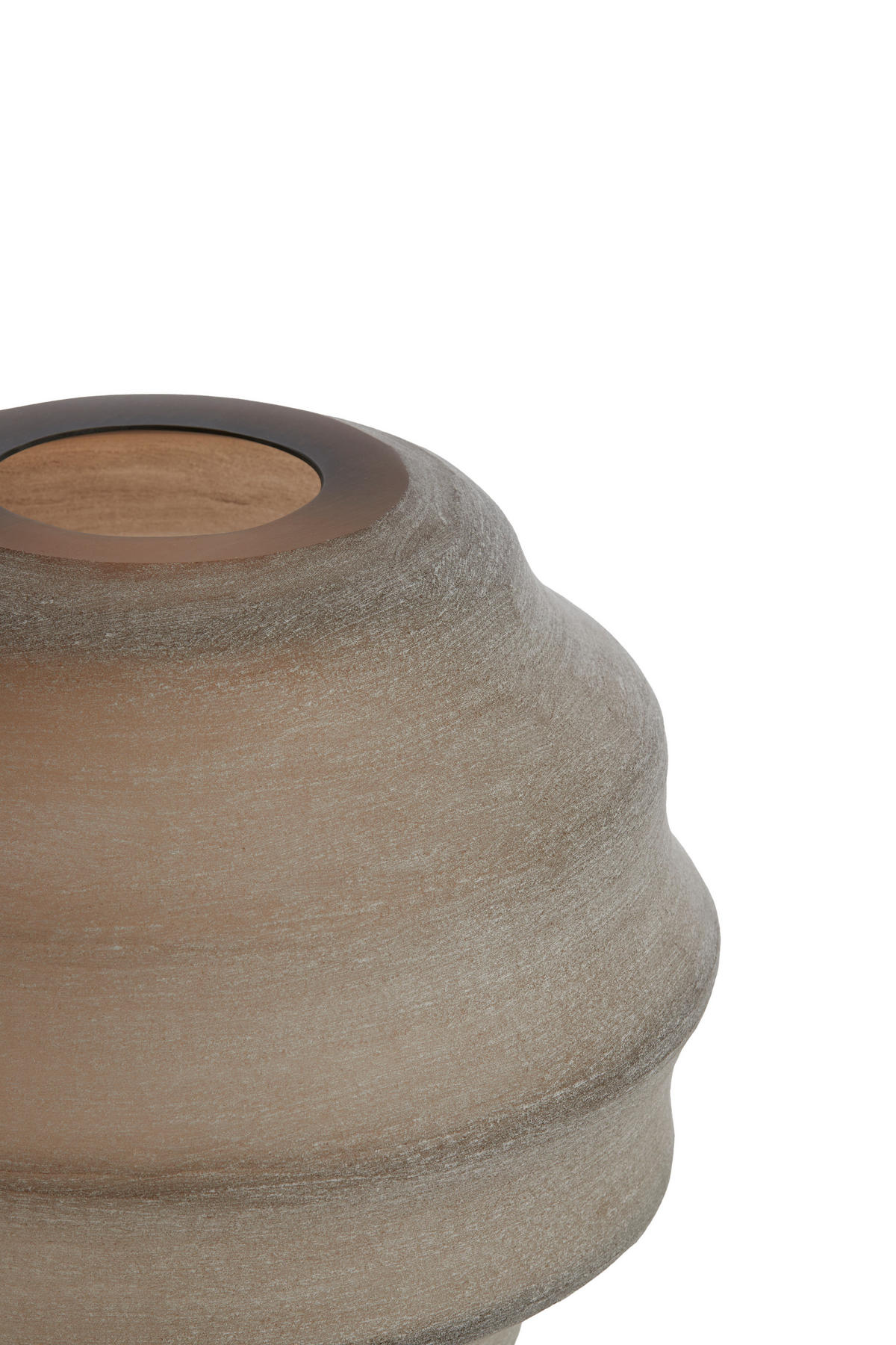 VASE Nayoro Braun Ø32,5/29 cm - Braun, Glas (32.5/29cm) - Light & Living