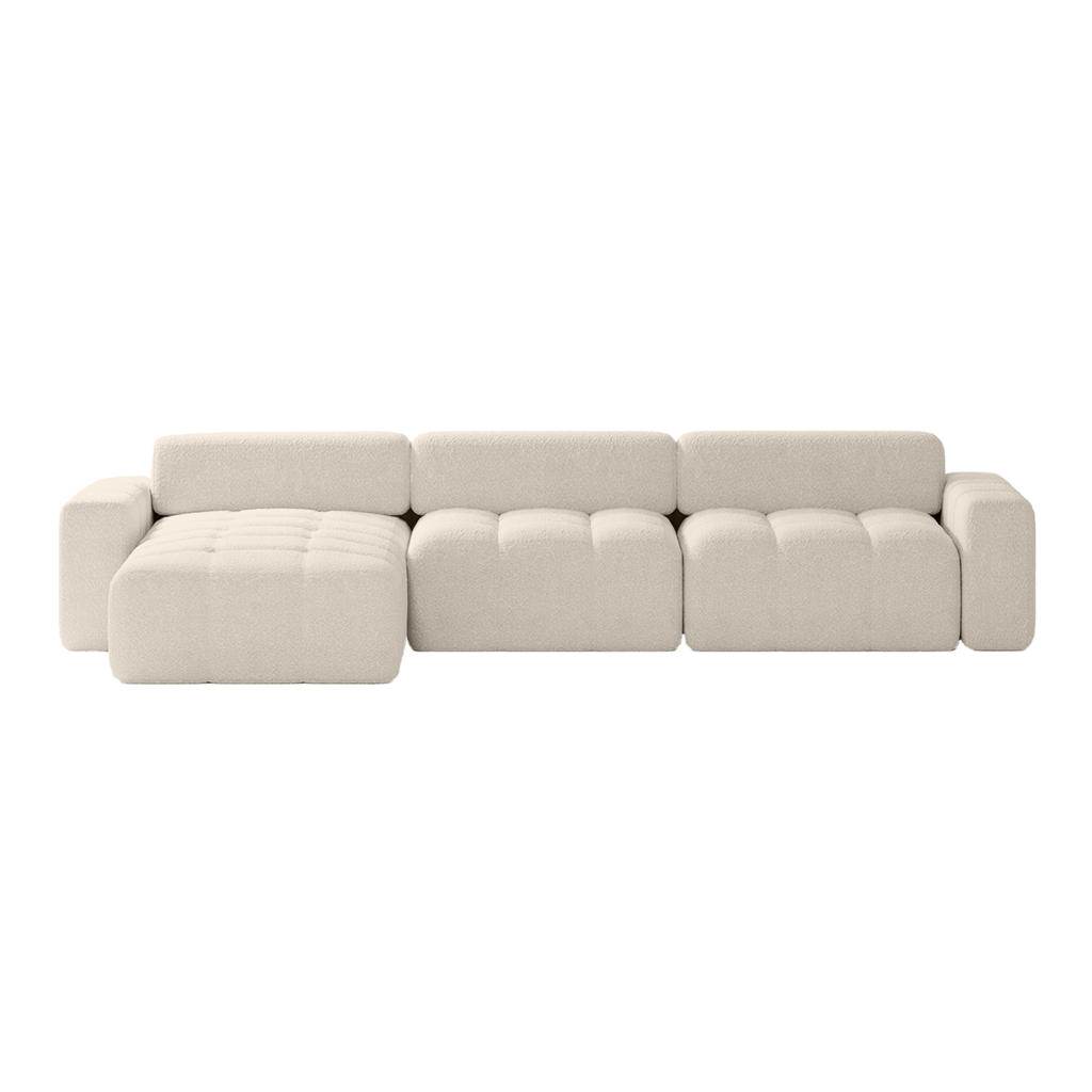 Thumbnail - Fedve Ecksofa, Beige, Textil, L-Form,L-Form, 346x185 cm, Wohnzimmer, Sofas & Couches, Wohnlandschaften, Ecksofas