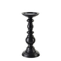 KERZENHALTER Daz schwarz 10/10/25 cm Hoz - Schwarz, Holz (10/25/10cm) - Mondex