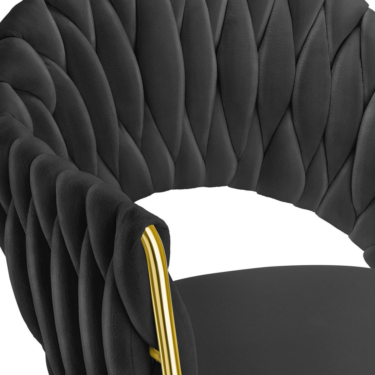 ,,SCHWARZ/GOLD - Goldfarben/Schwarz, Kunststoff (55/84/57cm) - tectake