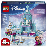 KLEMMBAUSTEINE Elsas Eisschloss und Schneelaufbahn Disney Prinzessin - Rot, Kunststoff (26.2/5.9/28.2cm) - Lego