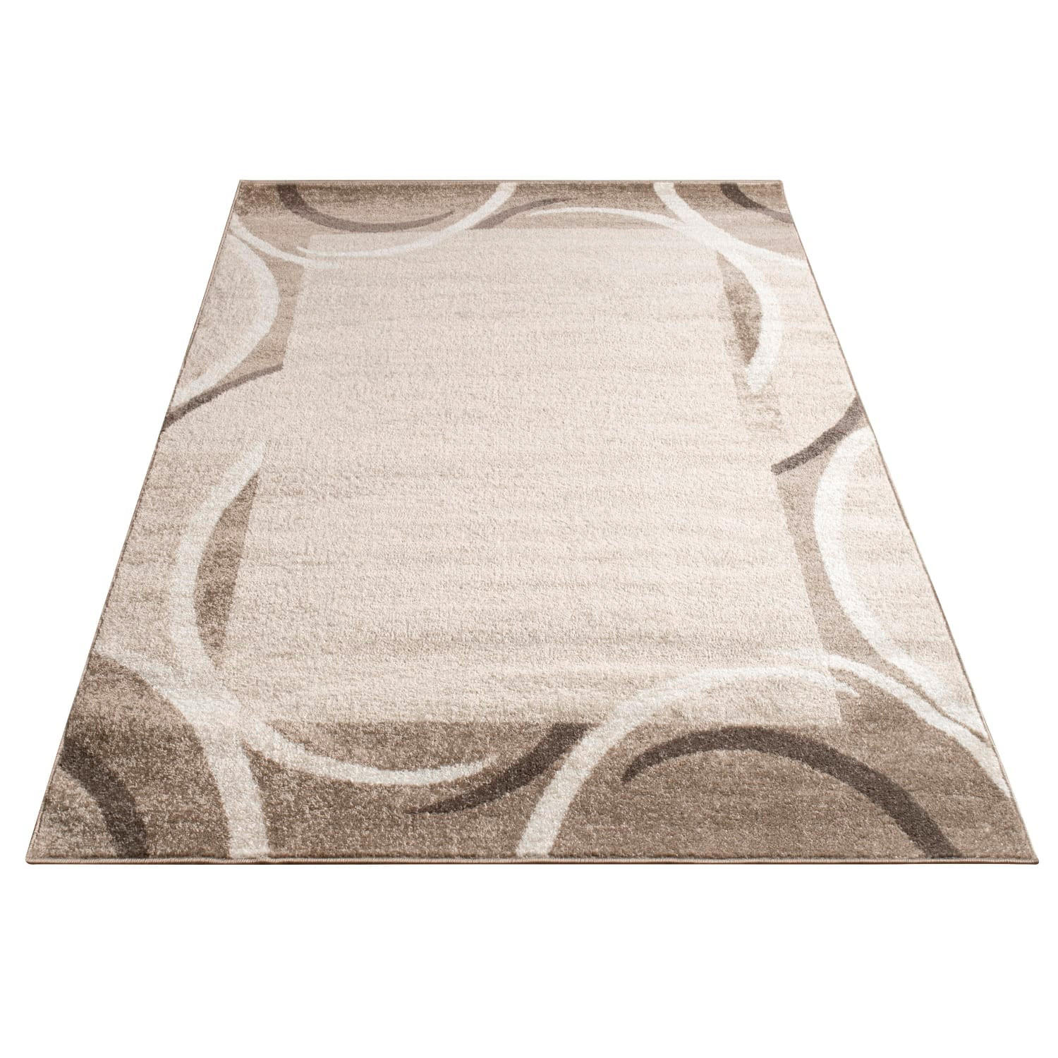 KURZFLORTEPPICH, abstrakt, Braun, 60 x 100 cm - Braun, Textil (60/100cm) - KADIMA DESIGN