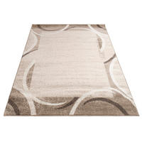 KURZFLORTEPPICH, abstrakt, Braun, 60 x 100 cm - Braun, Textil (60/100cm) - KADIMA DESIGN