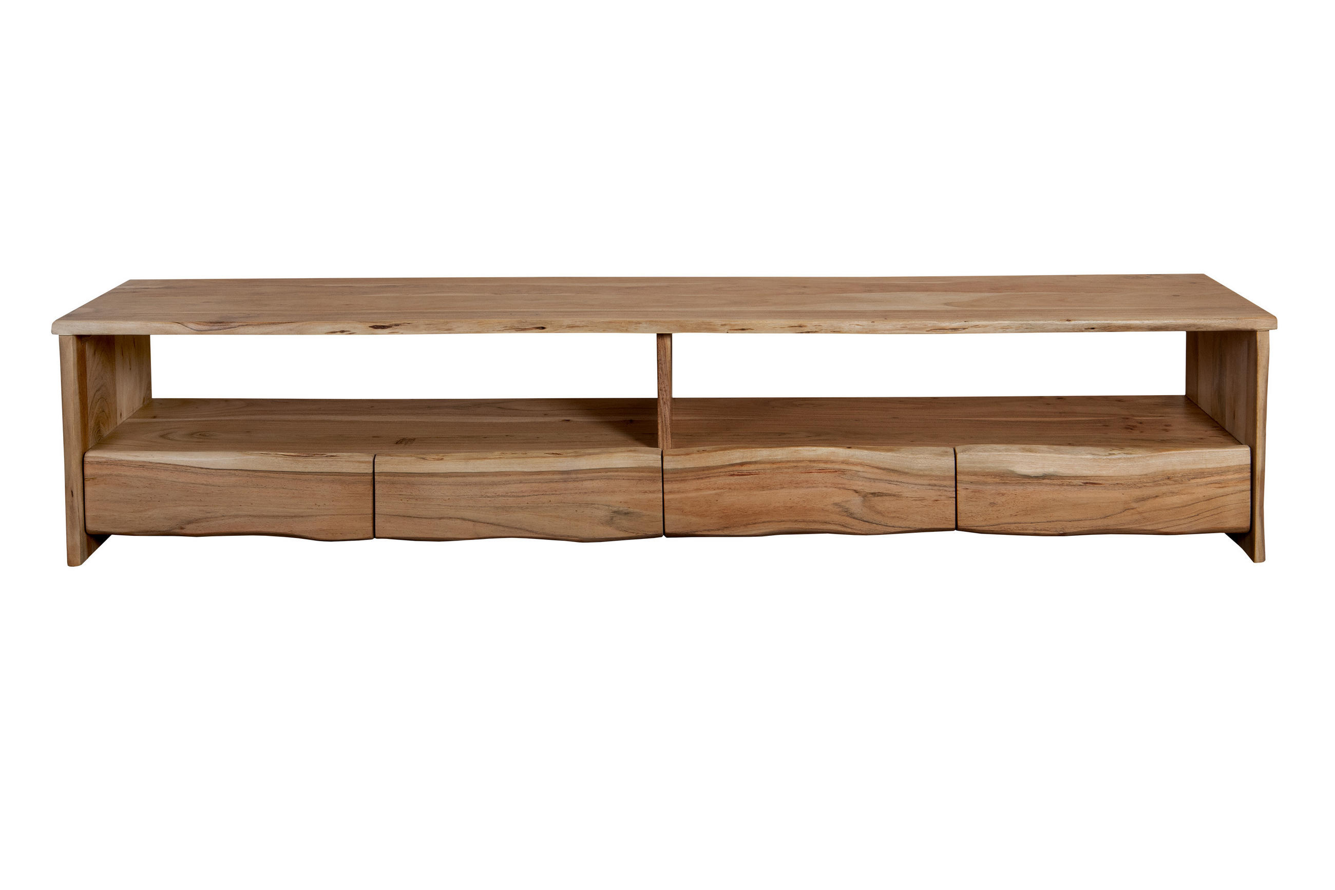 LOWBOARD DAHLIA - Beige/Naturfarben, Akazienholz/Holz (190/50/45cm) - SAM