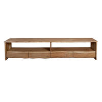 LOWBOARD DAHLIA - Beige/Naturfarben, Akazienholz/Holz (190/50/45cm) - SAM