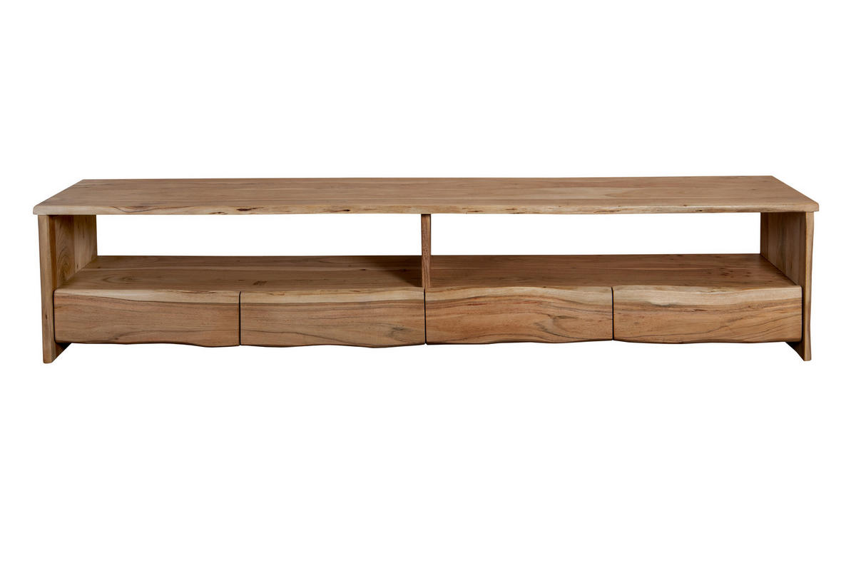 LOWBOARD DAHLIA - Beige/Naturfarben, Akazienholz/Holz (190/50/45cm) - SAM