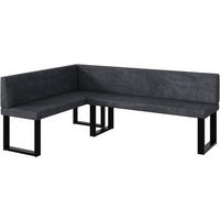ECKBANK TONI_U - Dunkelgrau, Textil (142/196cm) - Meblini