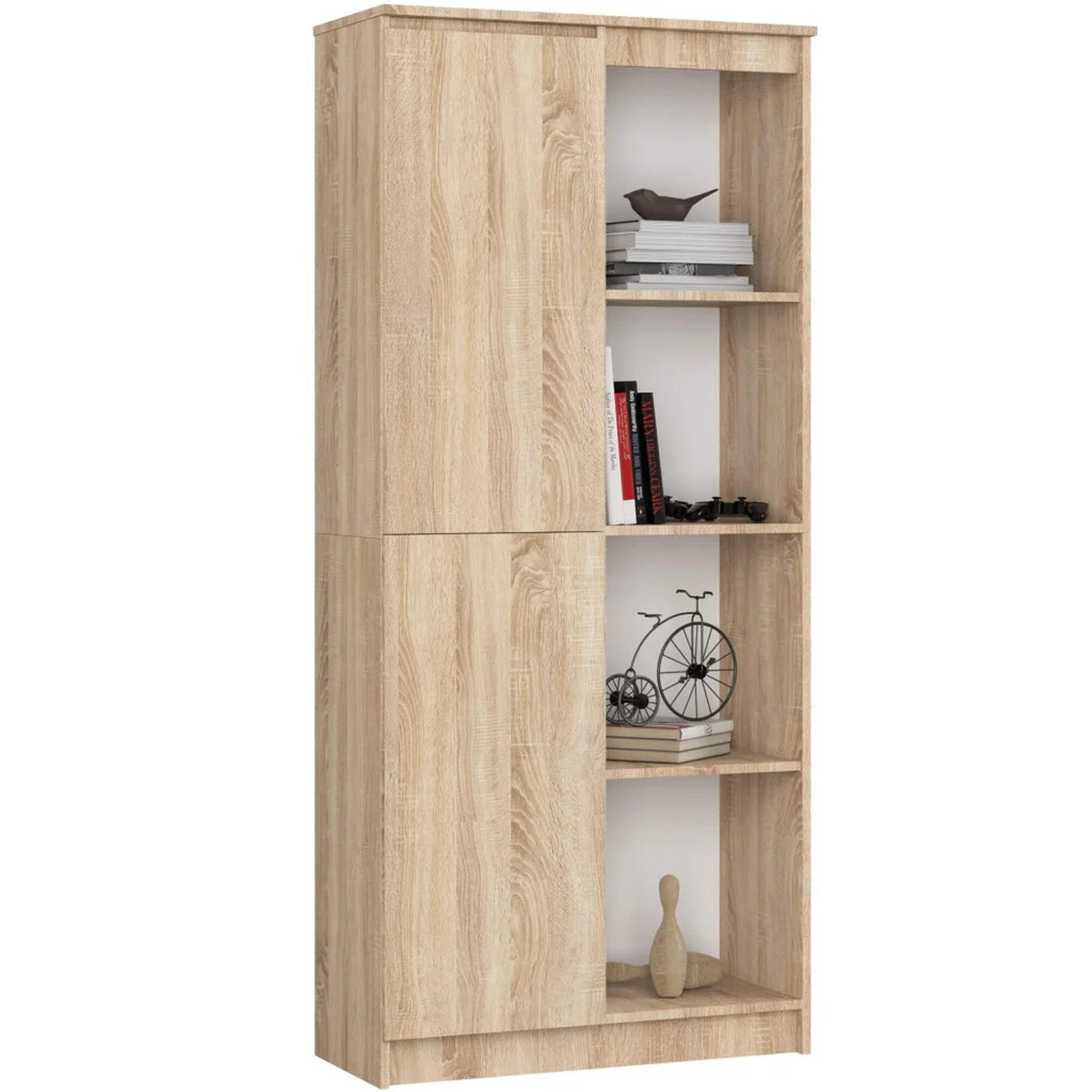 STANDREGAL Eiche Sonoma 180/80/35 - Sonoma Eiche, Holzwerkstoff (80/180/35cm) - RAUMHIRSCH FURNITURE