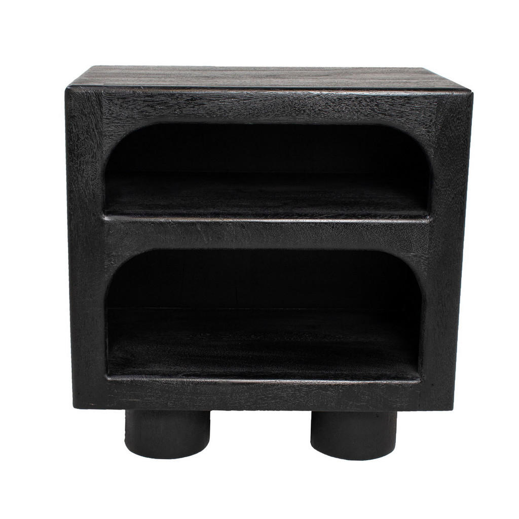 Thumbnail - Giga Meubel Nachttisch, Schwarz, Holz, 35x55x55 cm, Schlafzimmer, Nachttische