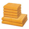 FROTTIERSET Lifestyle 6-teilig - Orange, Textil (50/100cm) - Cawoe