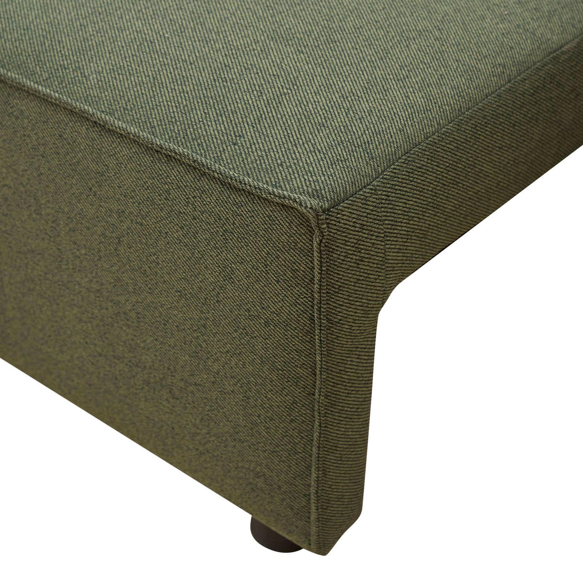 SOFA 3-Sitzer, Dunkelgrün - Grün, Textil (93/82/220cm) - Oviala
