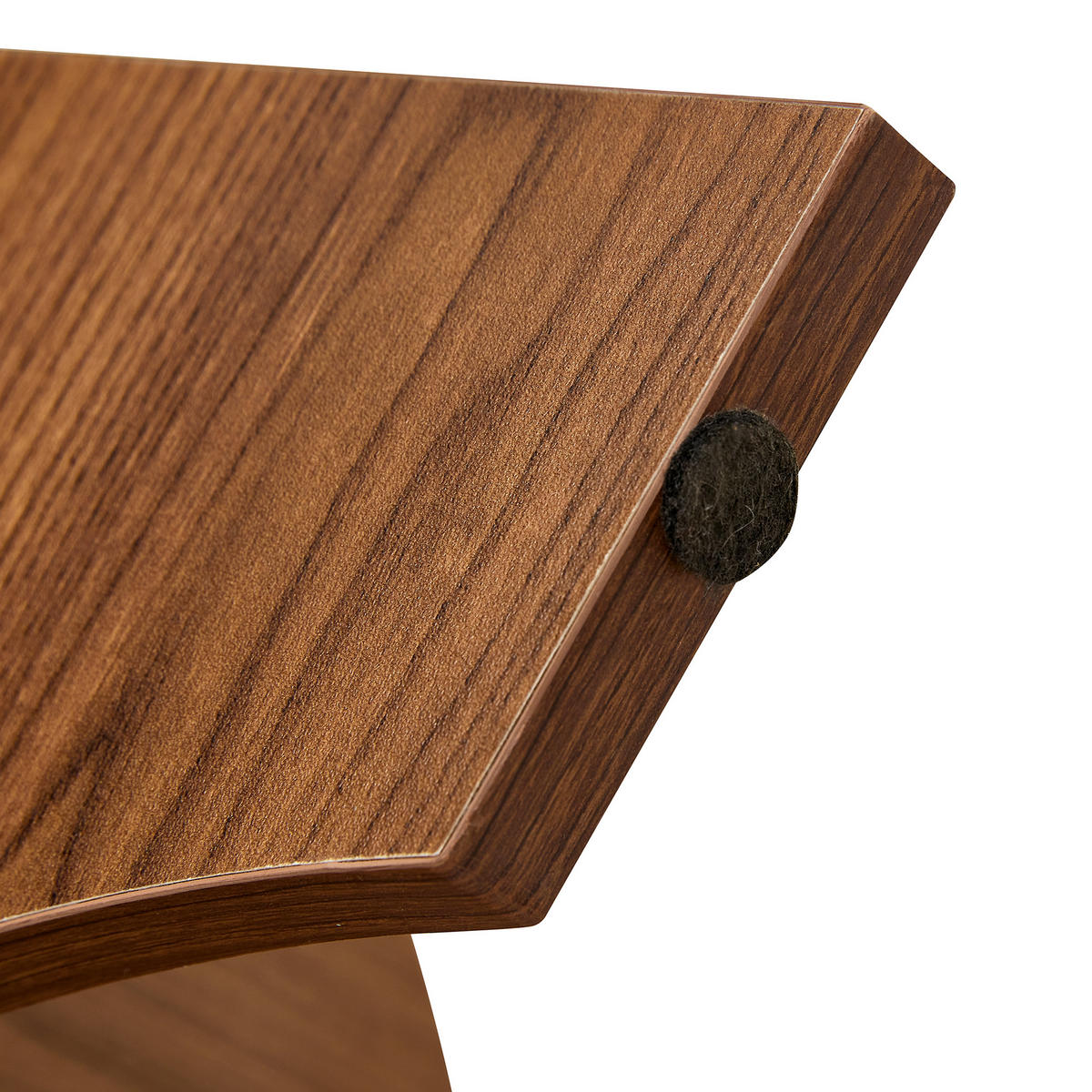 COUCHTISCH DE-140 Sicherheitsglas Schwarz - Walnussfarben, Holzwerkstoff (80/80/36cm) - ComfortXL