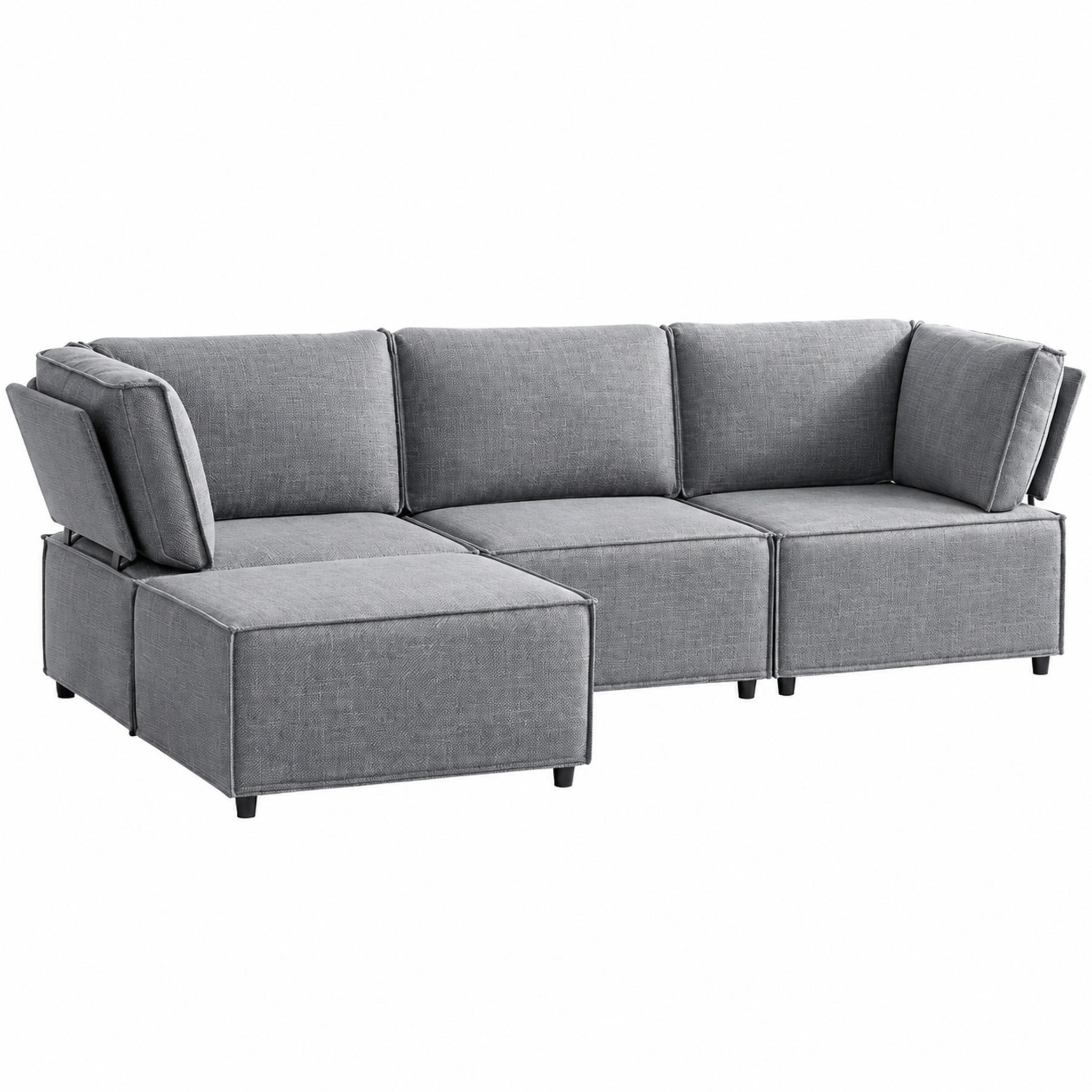 Meubliv Sofa Hellgrau 238x154 cm