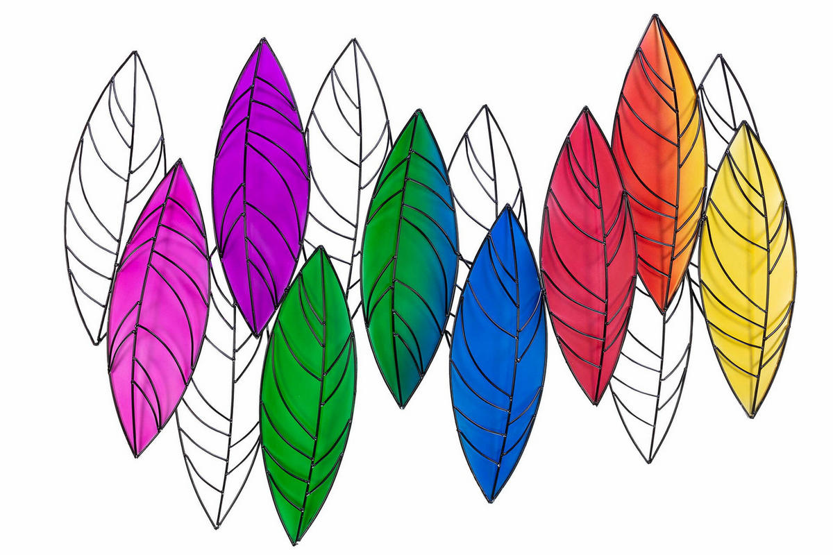 WANDDEKO Bunt 117/82 cm - Multicolor, Metall (5.5/82/8cm) - KUNSTLOFT