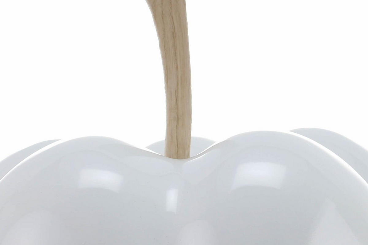 SKULPTUR Weiß 30/24 cm - Weiß, Stein (2.85/24/24cm) - KUNSTLOFT