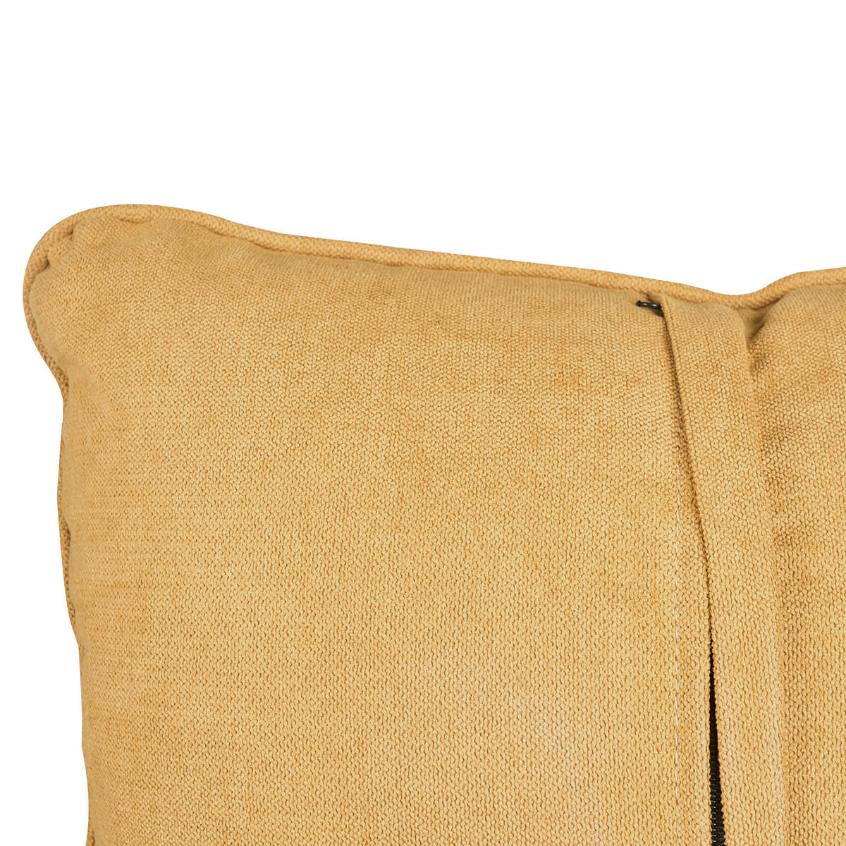 2 SZEMÉLYES KANAPÉ Szövet Mustársárga Habo - világosbarna, textil (176/78/72cm) - Beliani