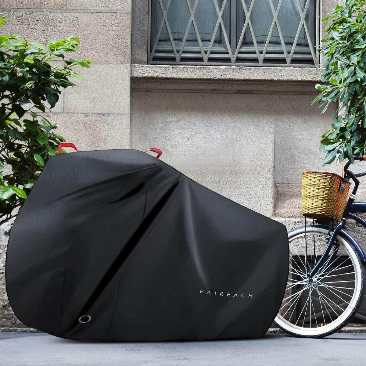 FAHRRADABDECKUNG Wasserdicht 200 x 110 x 70 cm Schwarz - Schwarz, Textil (110/70.1/199.9cm)