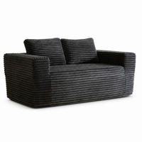 2-SITZER SOFA Cord Grau - Grau, Textil (160/58/88cm) - WISHDOR