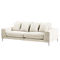 3-SITZER SOFA - Weiß, Textil (243/92/103cm) - home24