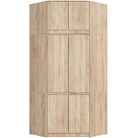 KLEIDERSCHRANK Eiche Sonoma 235/100/50 - Sonoma Eiche, Holzwerkstoff (100/235/50cm) - RAUMHIRSCH FURNITURE