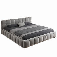 POLSTERBETT 180/200 mit LED und hydraulischem Stauraum in Grau - Grau, Holzwerkstoff/Textil (180/200cm) - EVRYAE