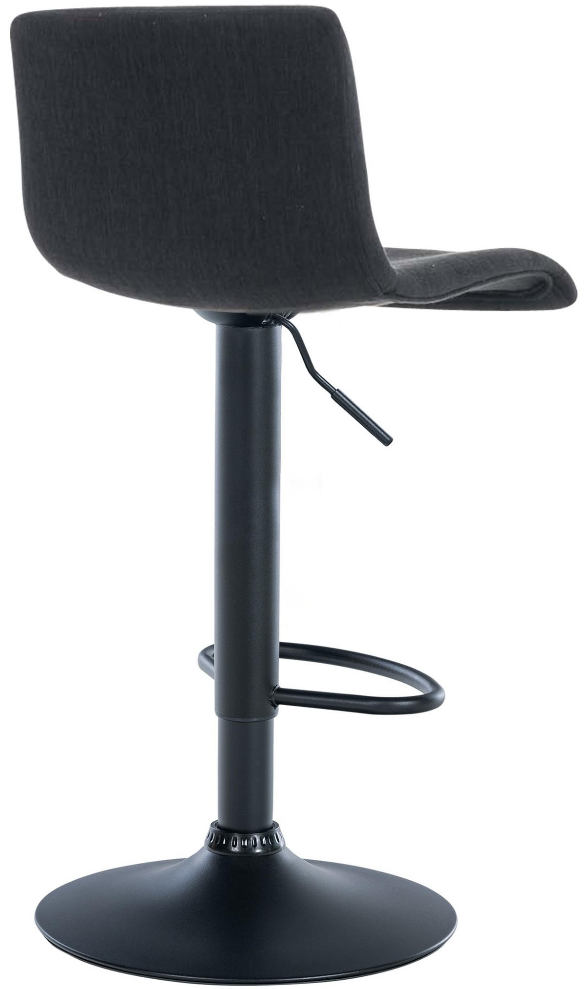 BARHOCKER Stoff schwarz - Schwarz, Textil/Metall (39/84/36cm) - CLP