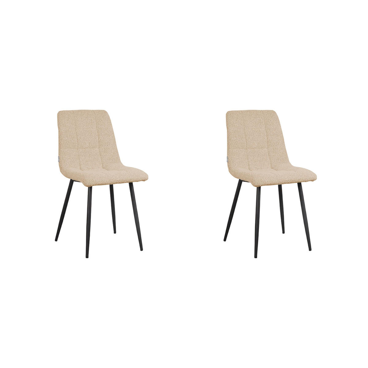ESSZIMMERSTUHL Juul Beige 45/54/89 cm 2er-Set - Beige, Textil (54/89/45cm) - LABEL51