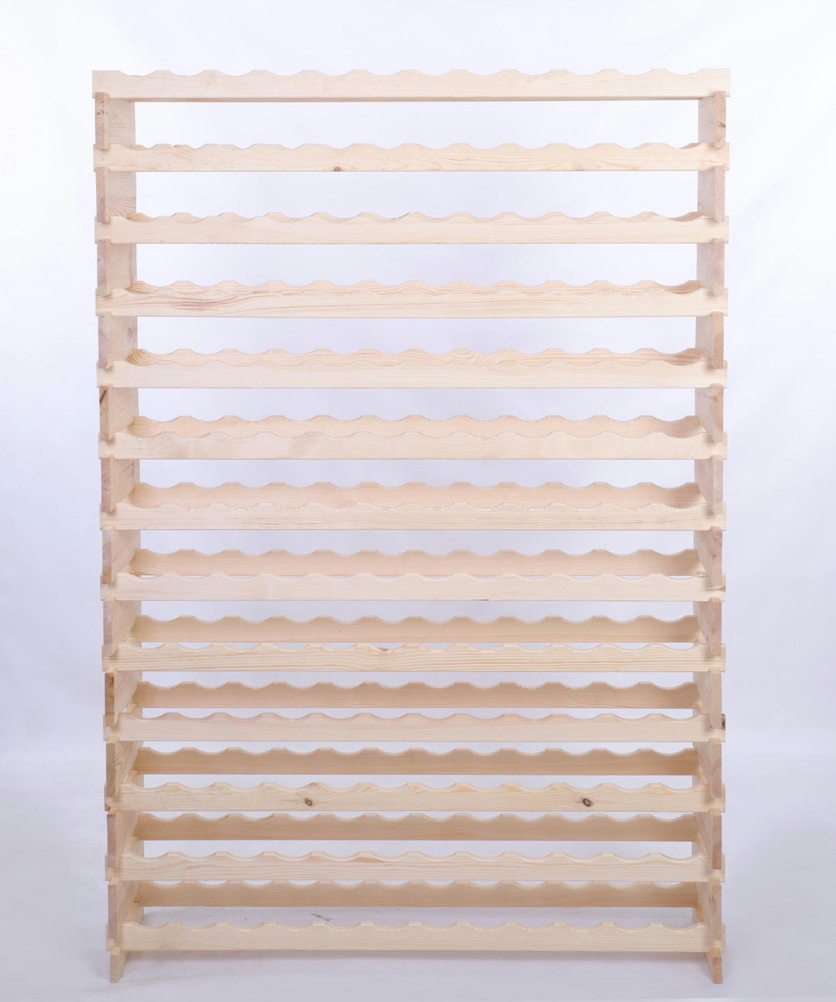 WEINREGAL VINOTECA FLEX PRO HxBxT 177x123x28cm 156 Flaschen auf 13 Ebenen Natur unbehandelt - Naturfarben, Holz (123/177/28cm) - PROREGAL