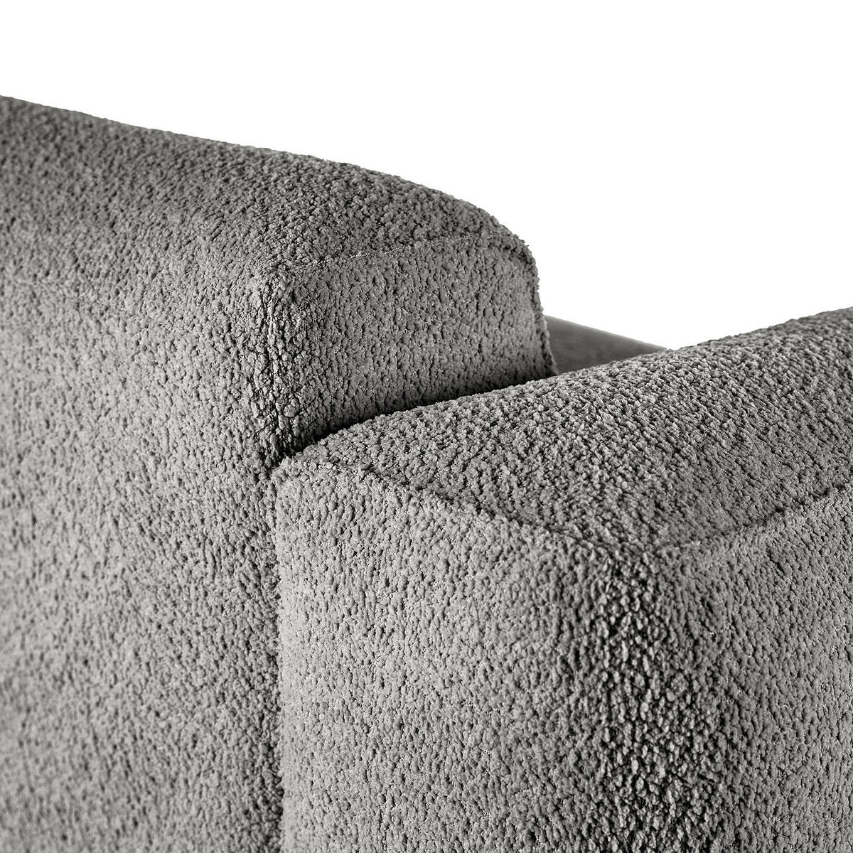 ECKSOFA mit XL-Longchair - Schwarz/Grau, Kunststoff/Textil (260/171cm) - home24