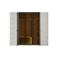 KLEIDERSCHRANK Voyage 6 trg. - Grau, Holzwerkstoff (255/218/60cm)