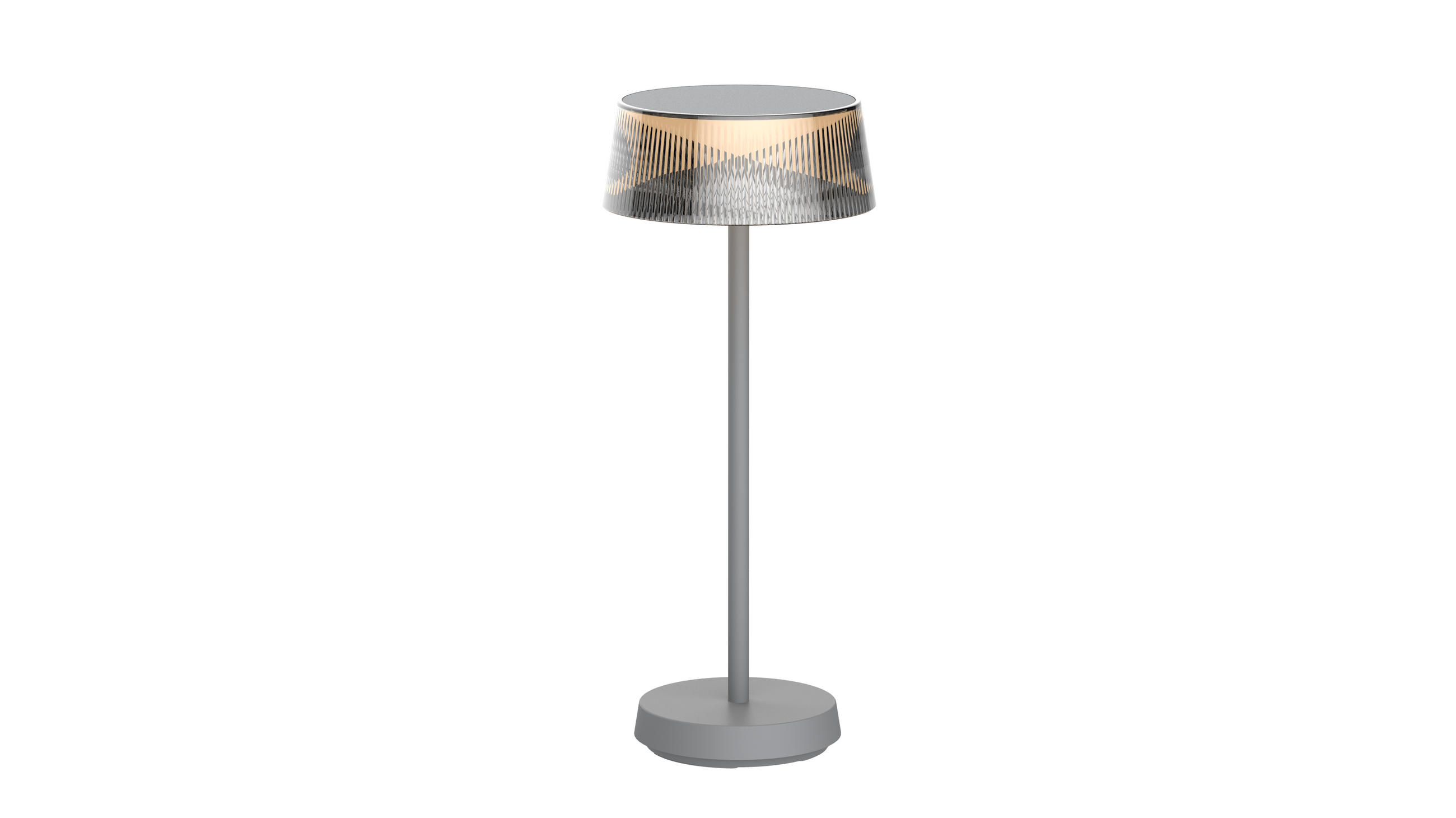 LED-AKKU-TISCHLAMPE - dimmbar für Innen und Außen mit USB-C Ladefunktion - Weiß, Kunststoff (15.4/15.4/36.8cm) - Northpoint