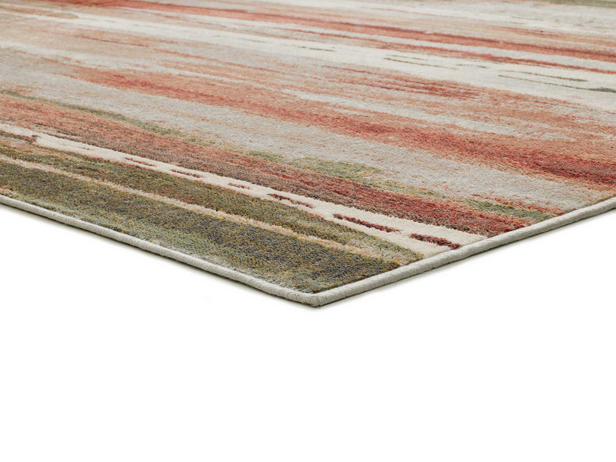 WEBTEPPICH Rostfarbe Bleik 135/195 cm - Rostfarben/Beige, Textil (135/195cm) - Atticgo