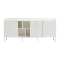 SIDEBOARD - 185 cm x 40 cm - Holz, Platte - Weiß - LUNAOR - Weiß, Holz (185/80/40cm) - Vente-Unique