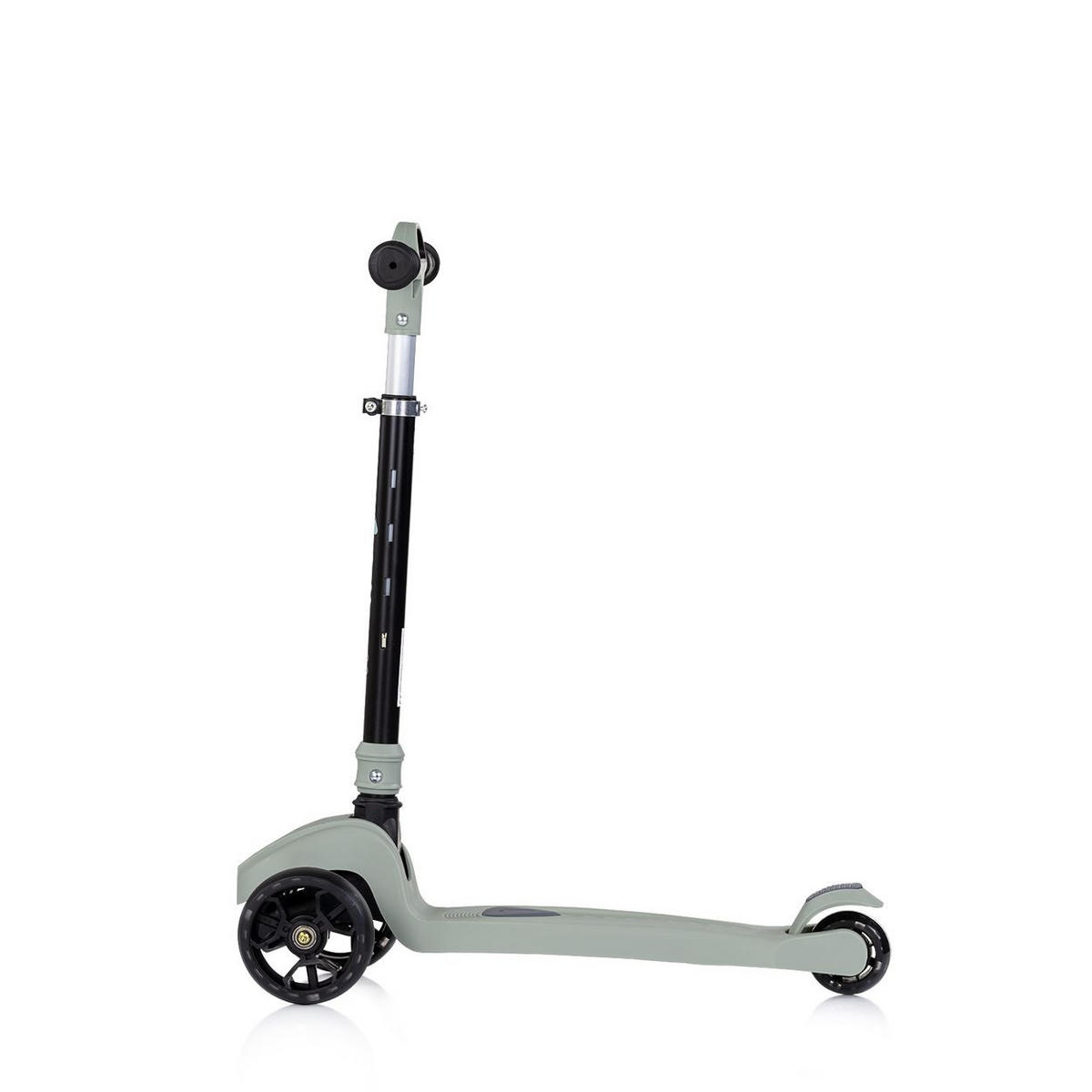 KINDERROLLER Moxie Musik Licht klappbar, Tragegriff, 3-Räder, Bremse - Grün, Metall (60/30/75cm) - Chipolino